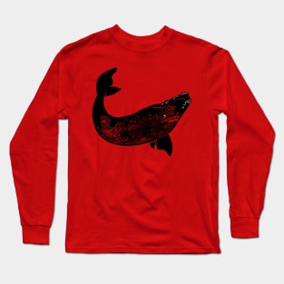 baleine noire Long Sleeve T-Shirt